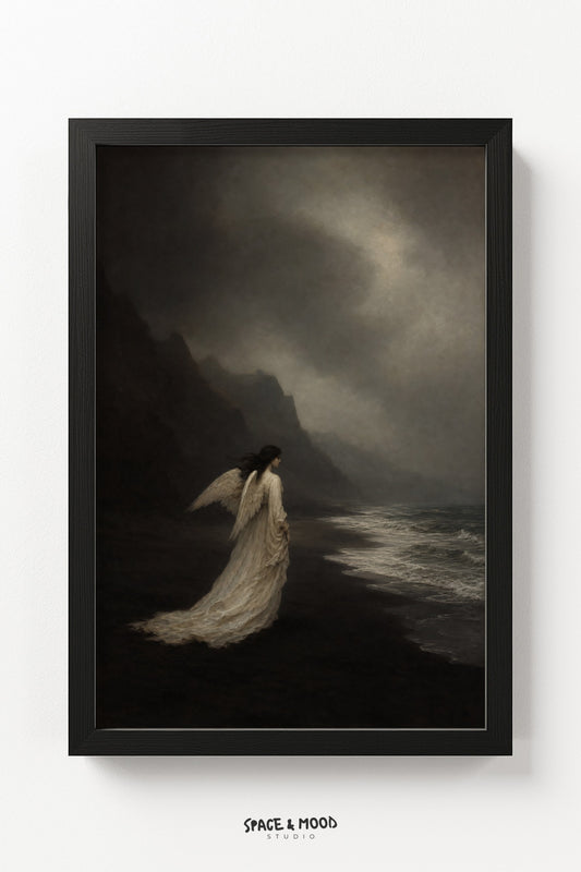Moody Angel by the Sea