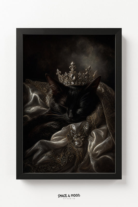Crowned Black Cat