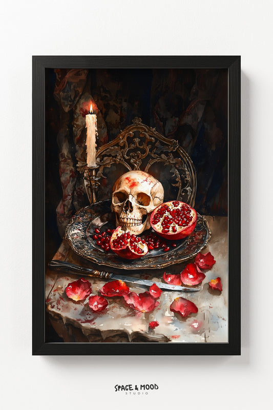 Skull and Pomegranate