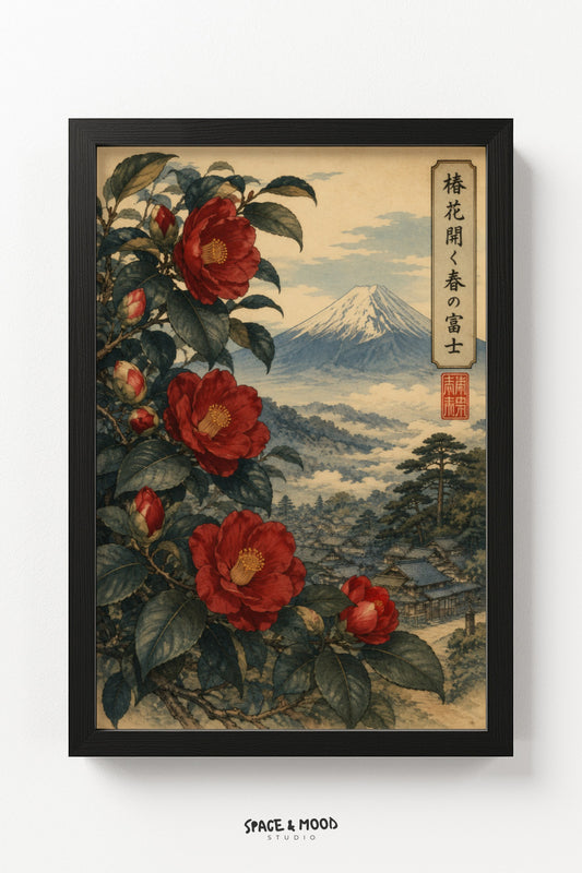 Red Camellia Fuji