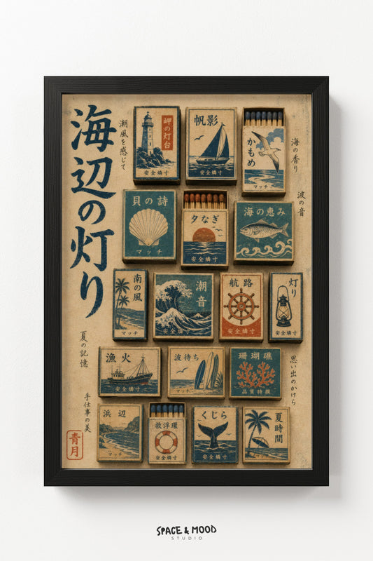 Coastal Matchbox Art