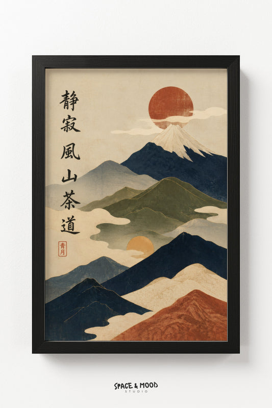 Minimalist Fuji Sunset