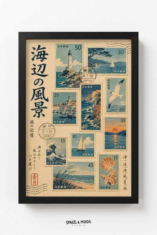 Seaside Stamp Sunset