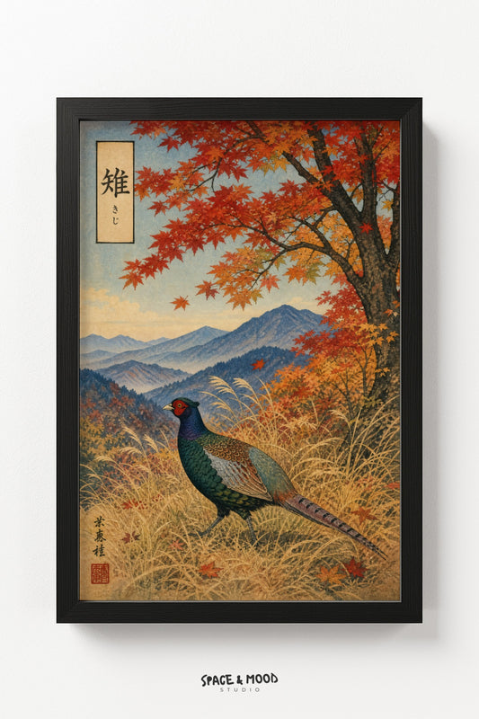 Pheasant Autumn Field