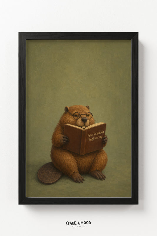 Beaver Reading Book
