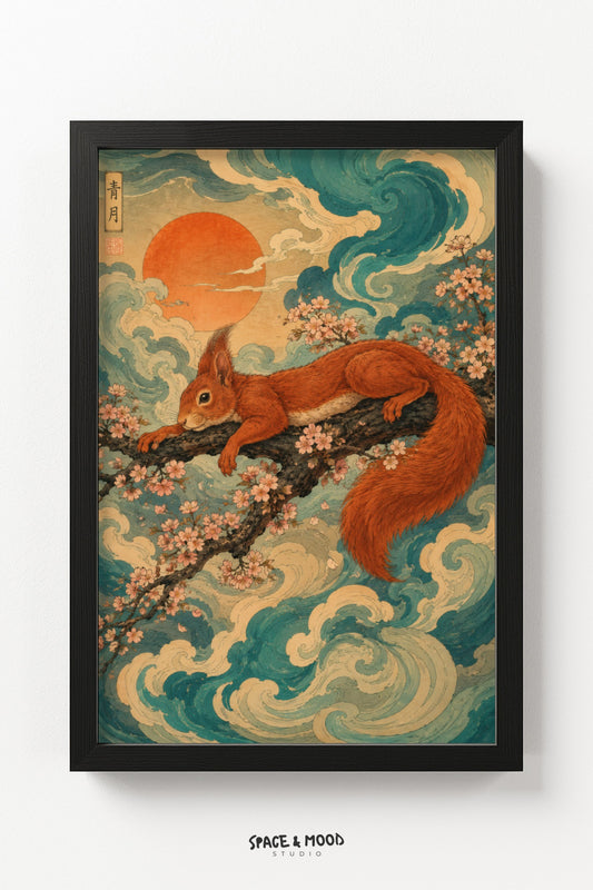 Squirrel Blossom Branch