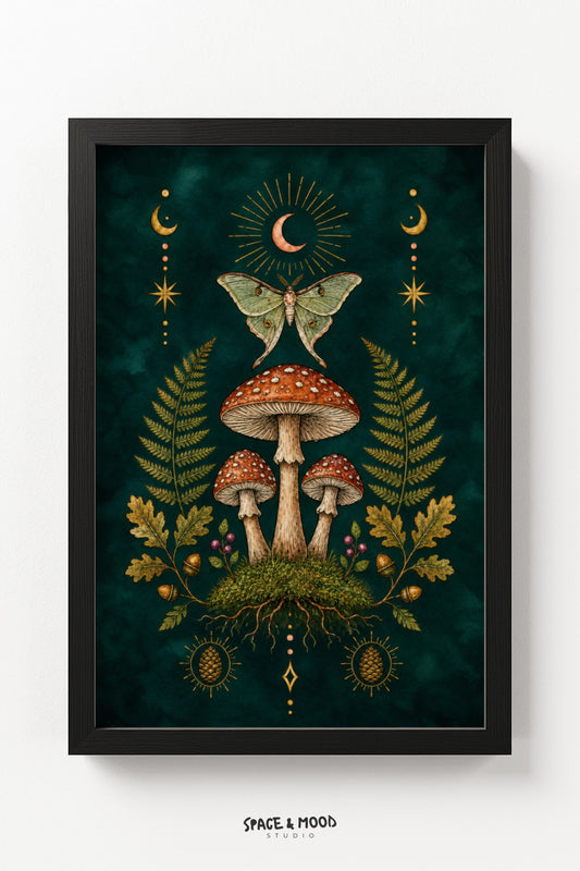 Mushroom Moth Forest