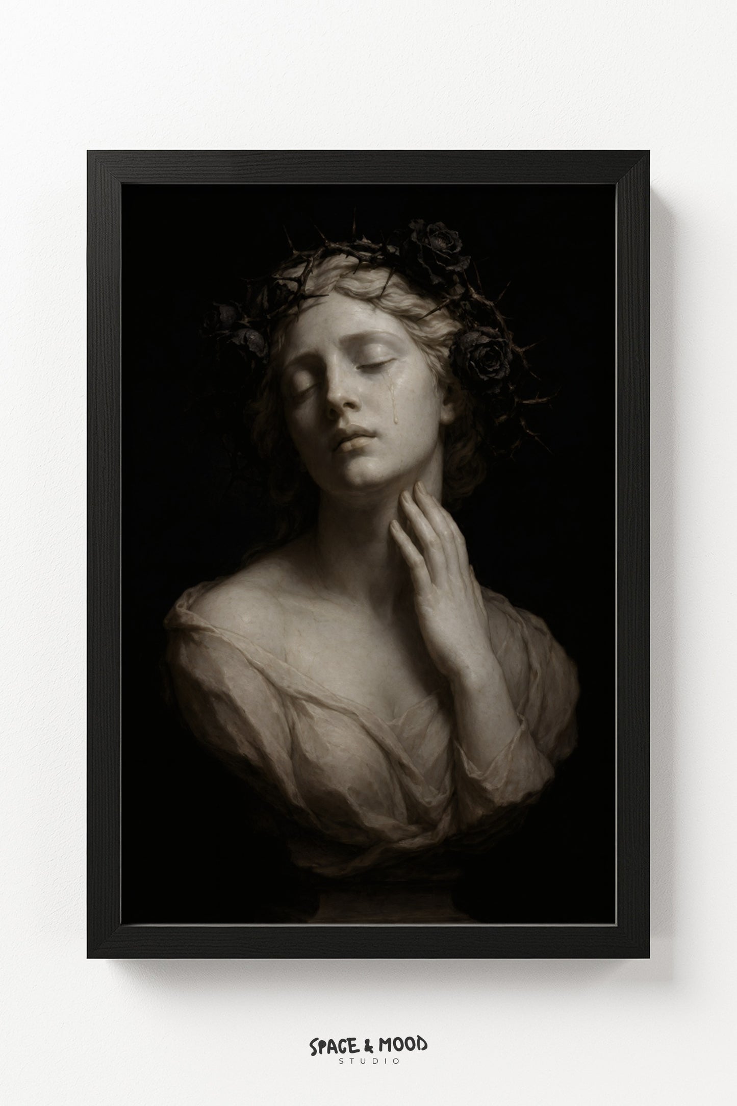 Weeping Marble Statue