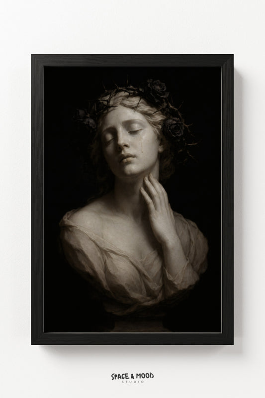 Weeping Marble Statue
