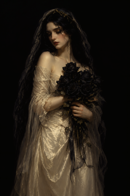 Black Bouquet Bride