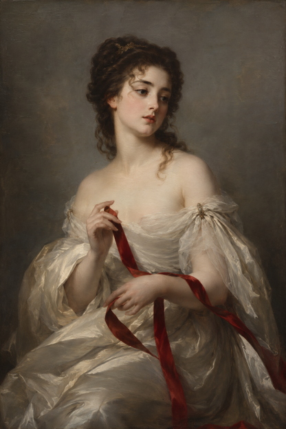 Crimson Ribbon Lady