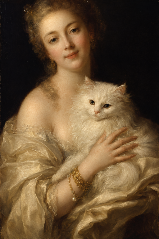White Cat Embrace