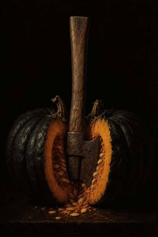 Axe in Pumpkin