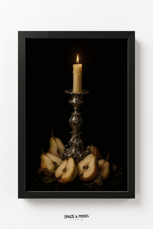 Pears and Candle