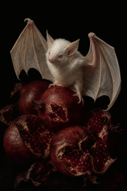 White Bat and Pomegranate