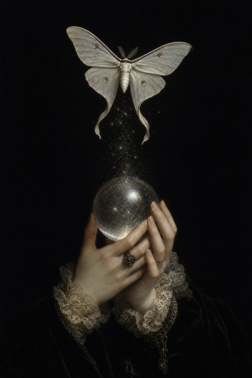 Crystal Ball and Moth