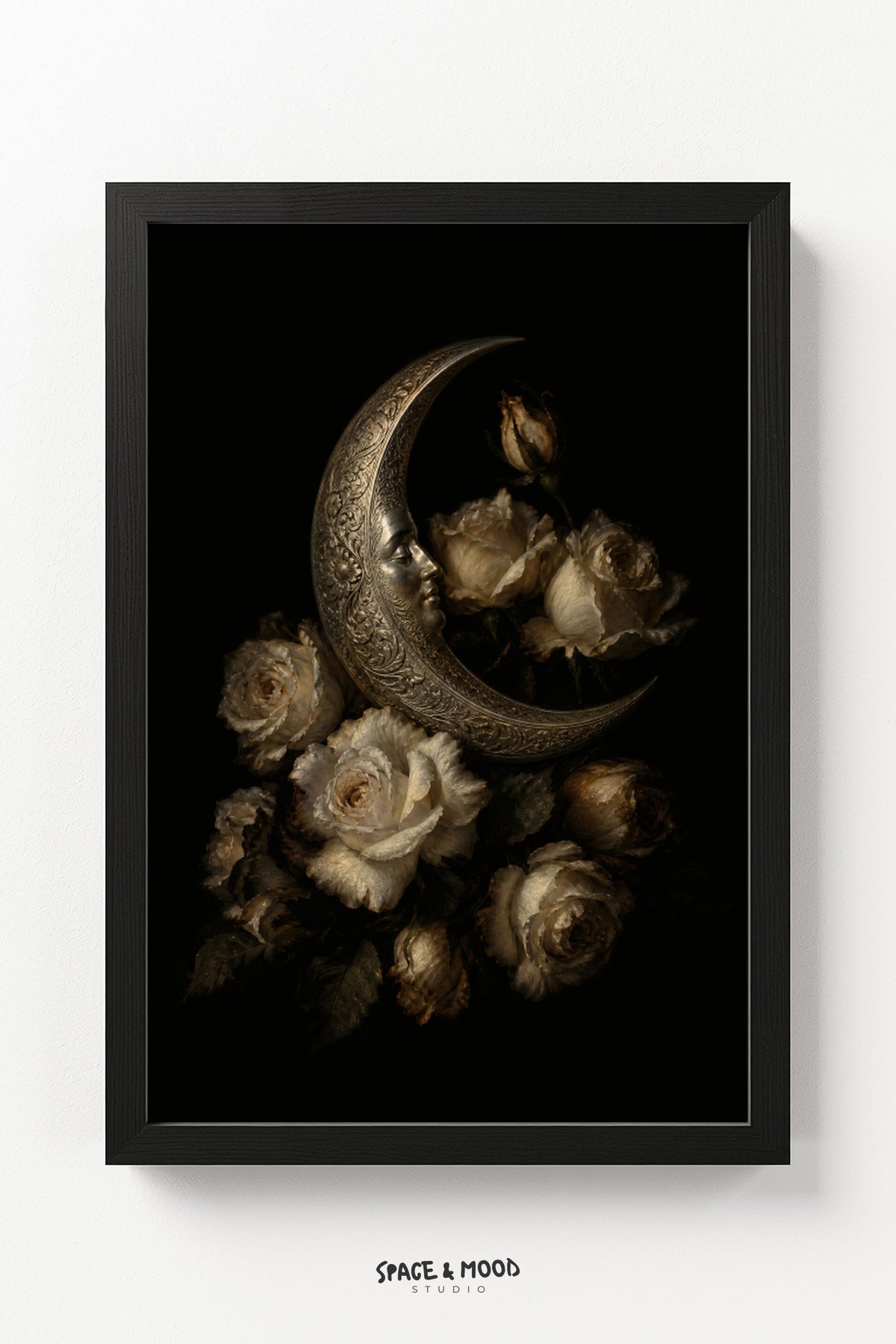 Crescent and Roses