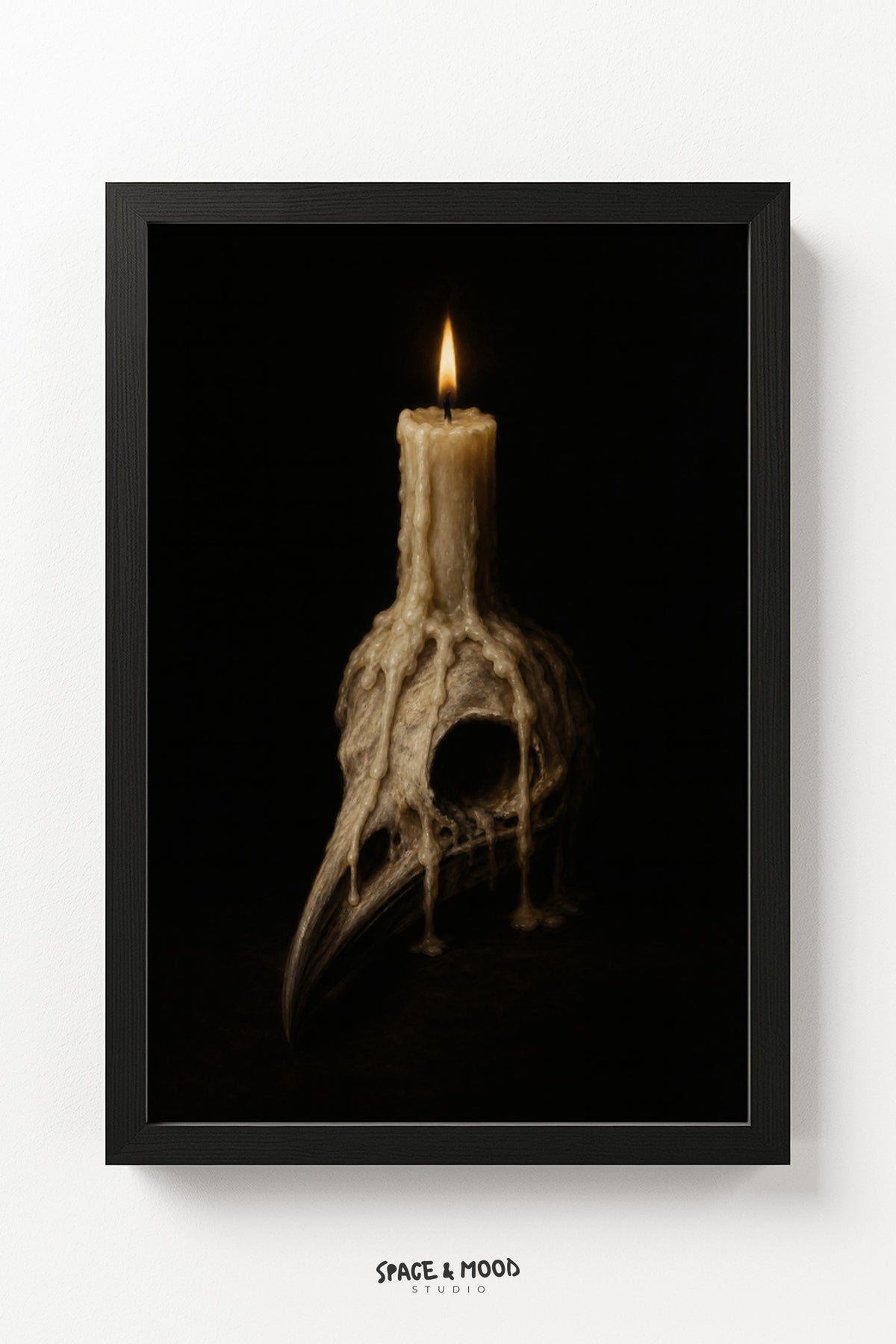 Bird Skull Candlestick