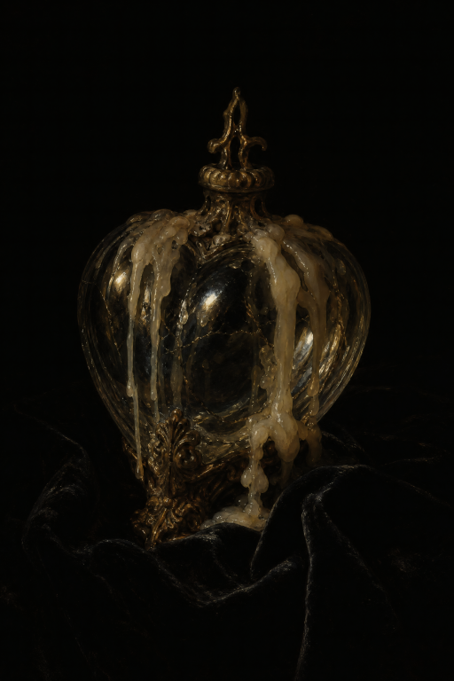 Glass Heart and Wax