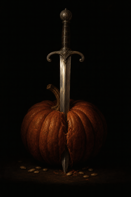 Sword in Pumpkin