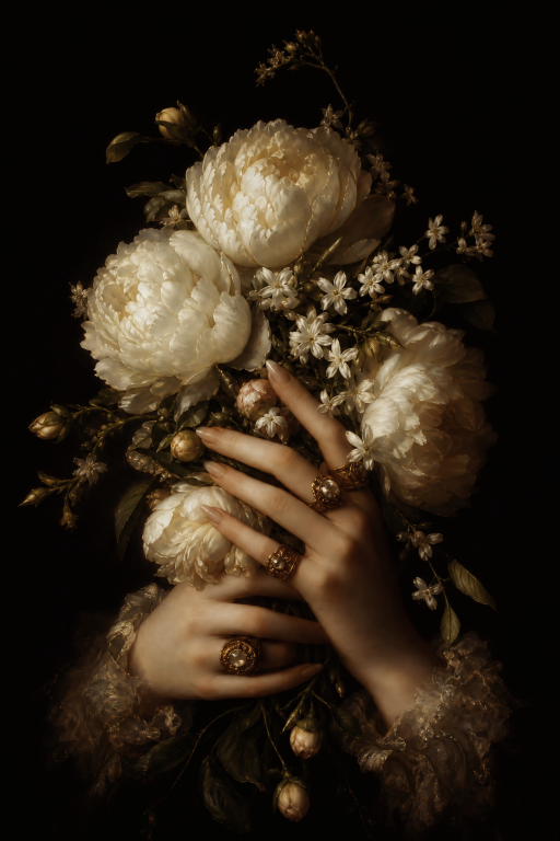 White Peony Bouquet