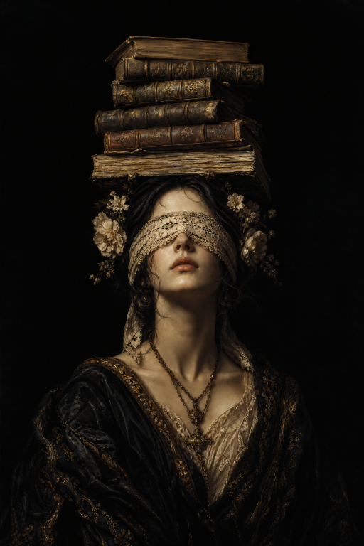 Books on Her Head