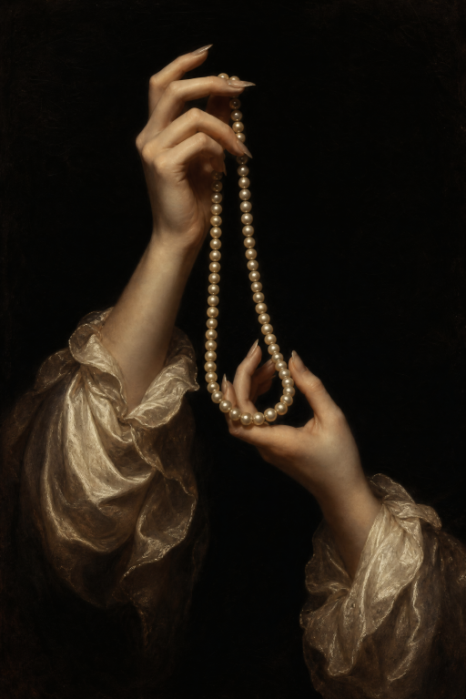 Pearl Necklace Hand