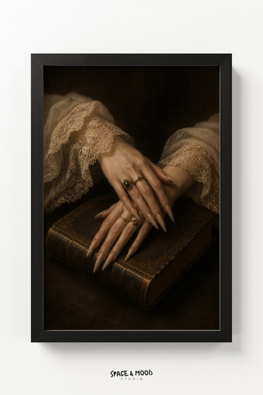 Book and Hands