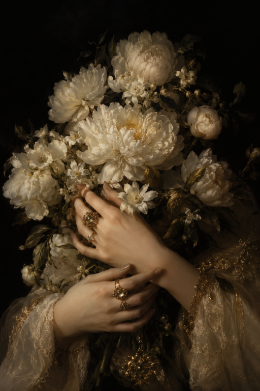 White Flower Hands