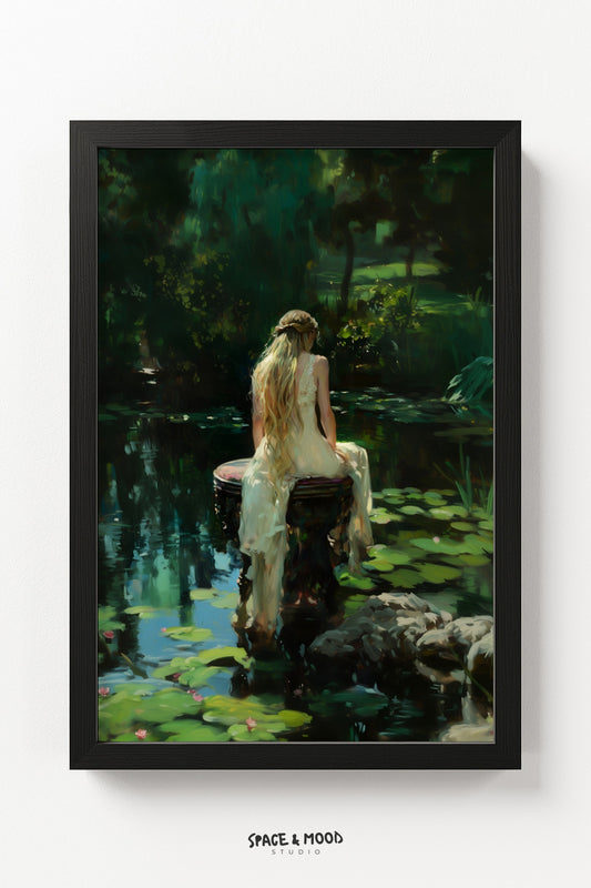 Sitting Among Lilies