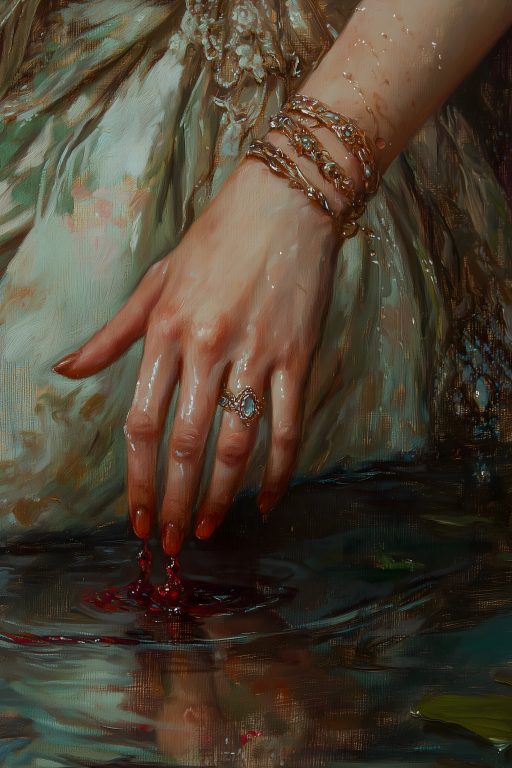 Bloody Hand in Water