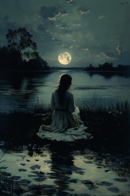 Moonlit Lake Muse II