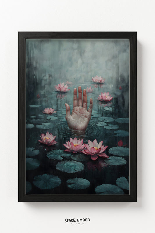 Hand in the Pond
