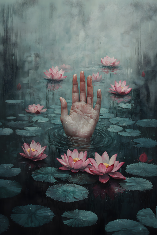 Hand in the Pond