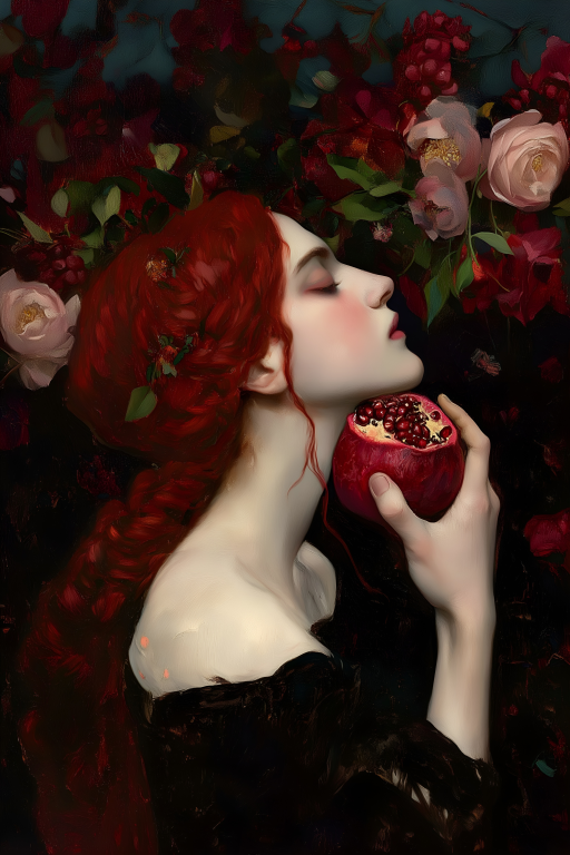 Persephone with Pomegranate