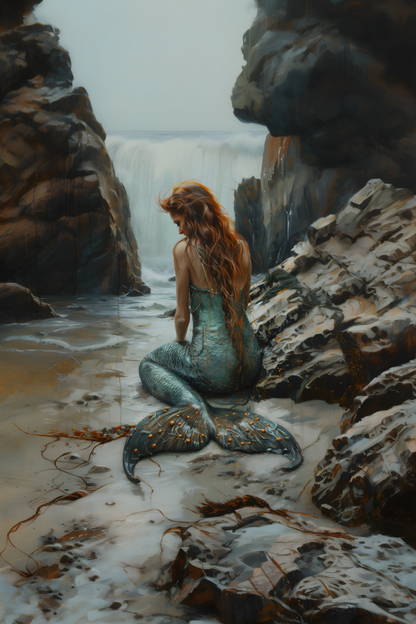 Mermaid on Rocks