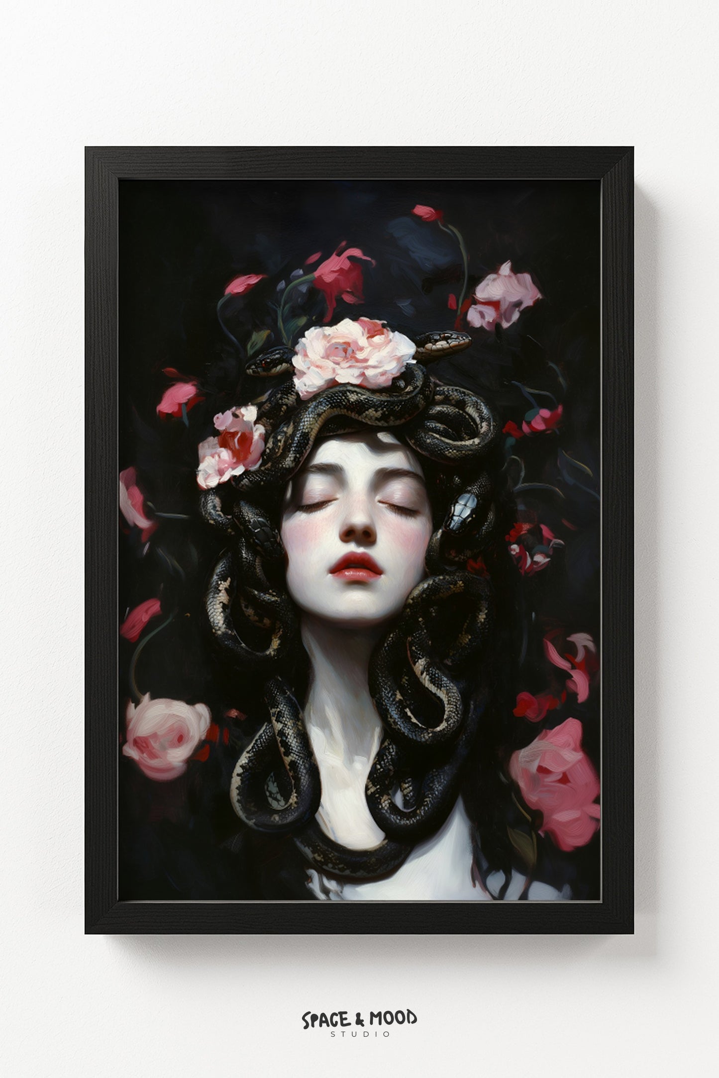 Medusa with Black Snakes II