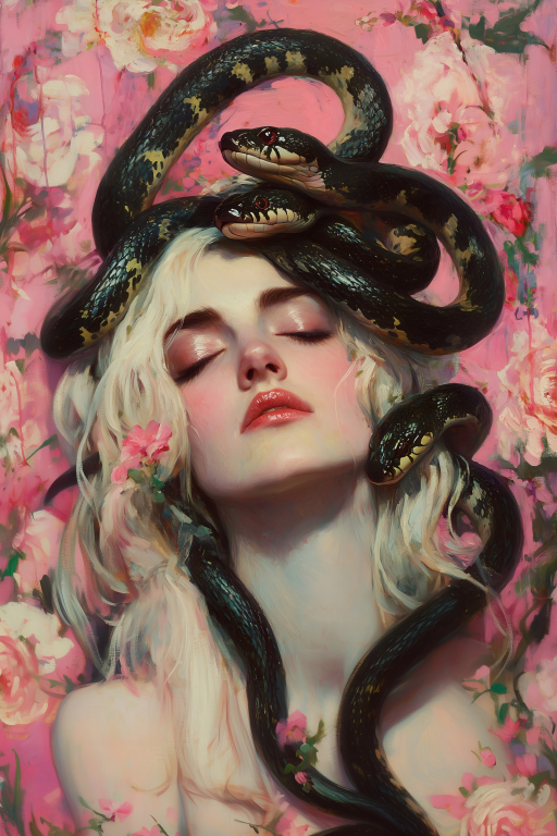 Pink Roses Medusa II