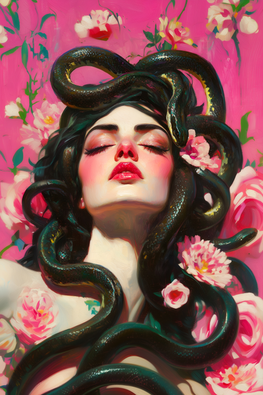 Medusa in Pink II