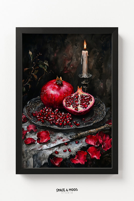 Pomegranate and Candle