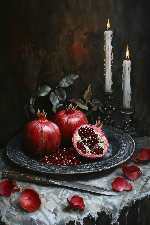 Pomegranate and Candle II
