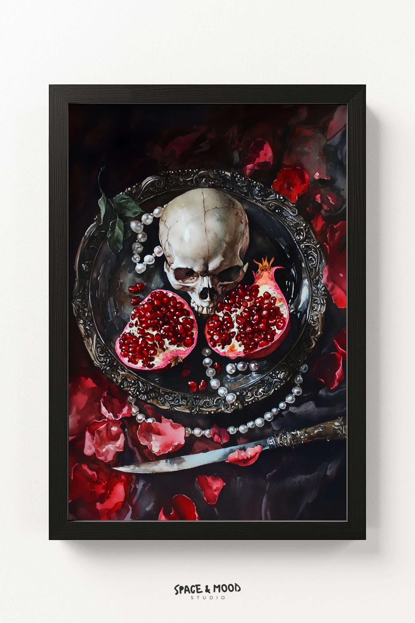 Pomegranate and Skull