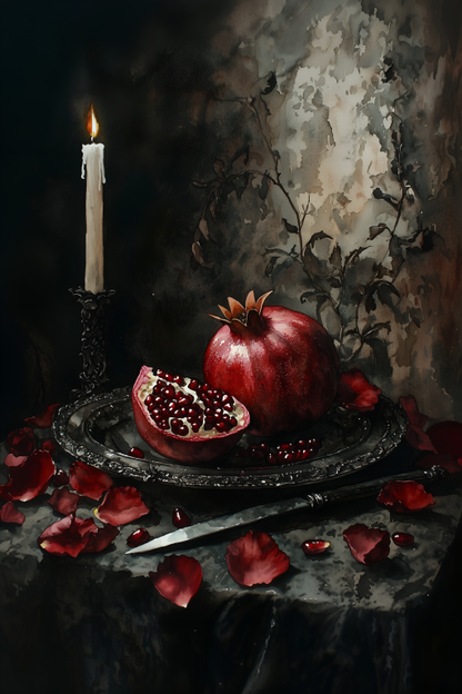 Pomegranate Still Life III