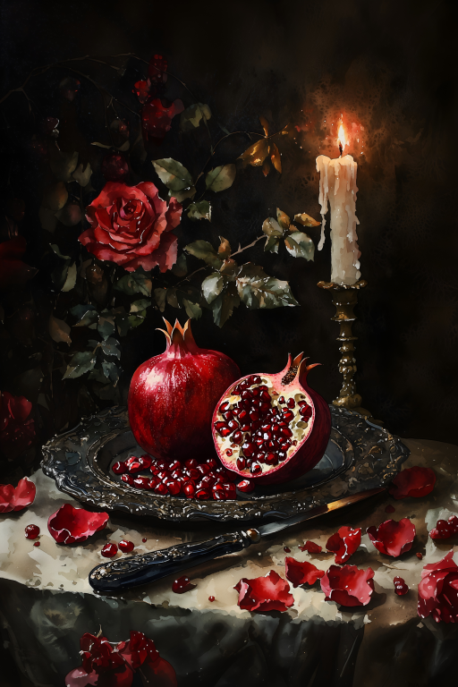 Pomegranate Roses II