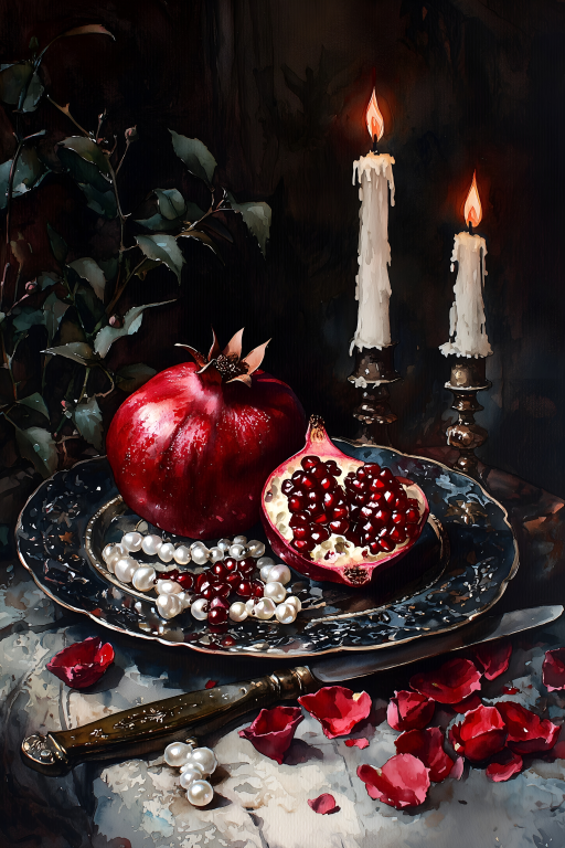 Pomegranate and Candles II