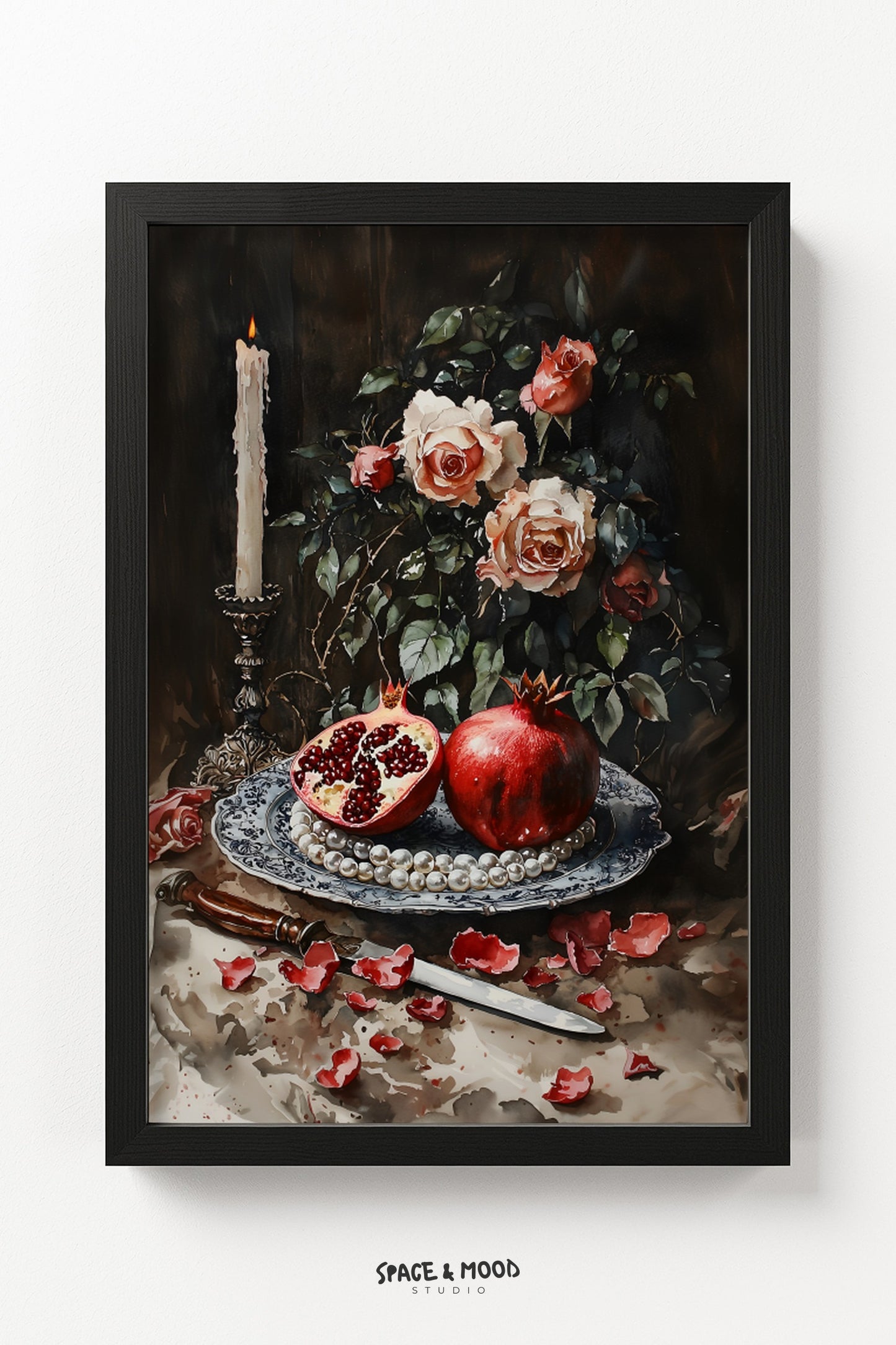 Pomegranate Still Life IV