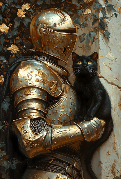 Knight and Black Cat