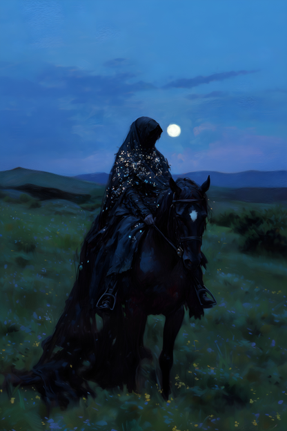 Black Horse at Dusk