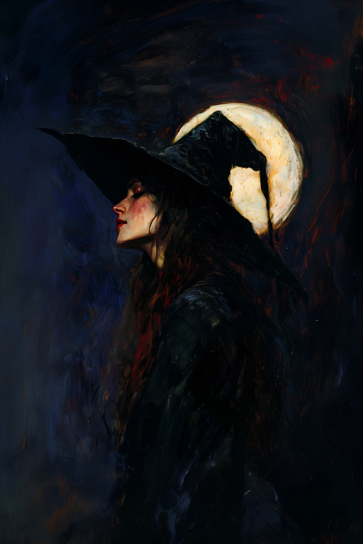 Witch and Full Moon