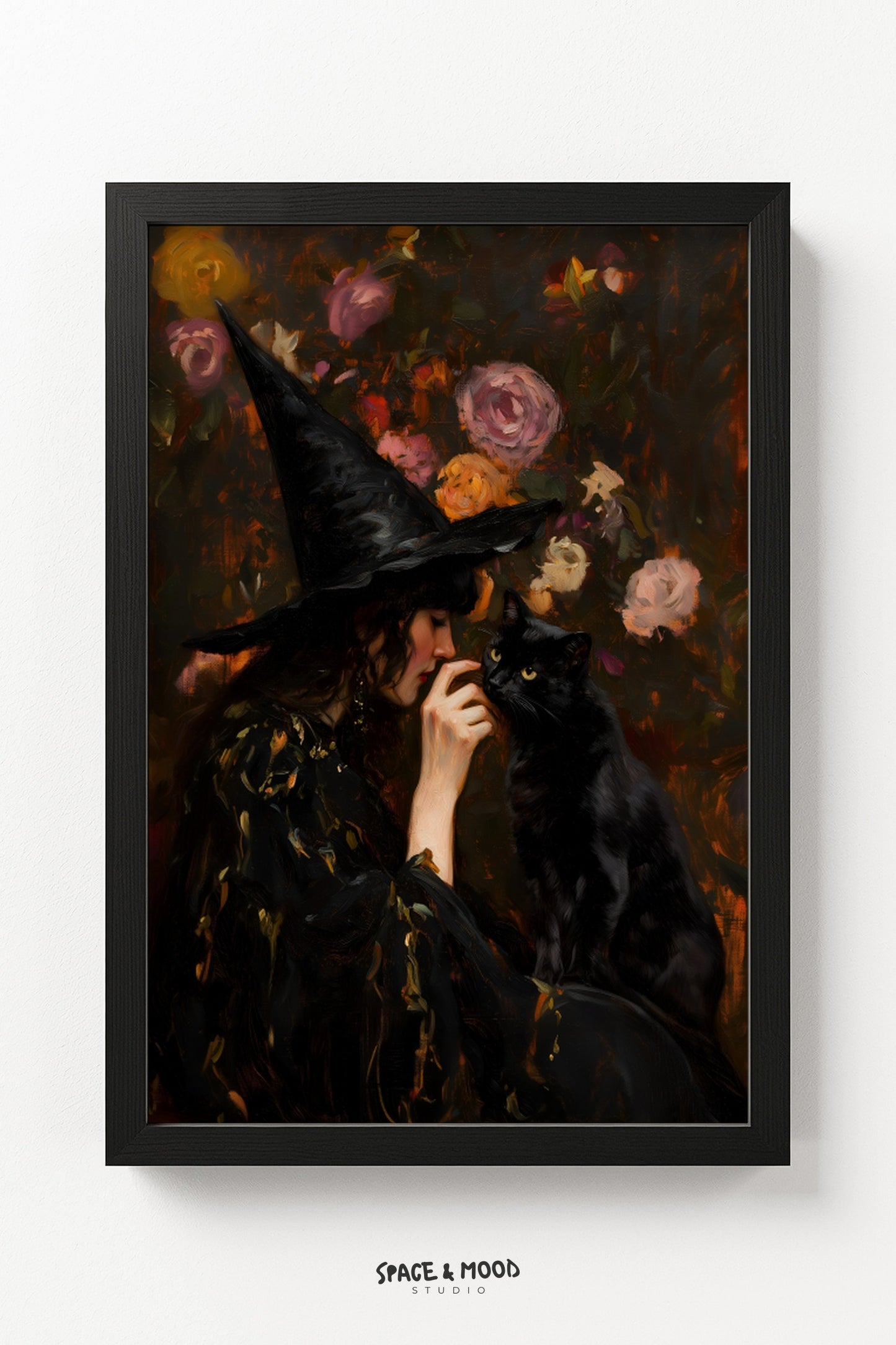 Witch with Black Cat